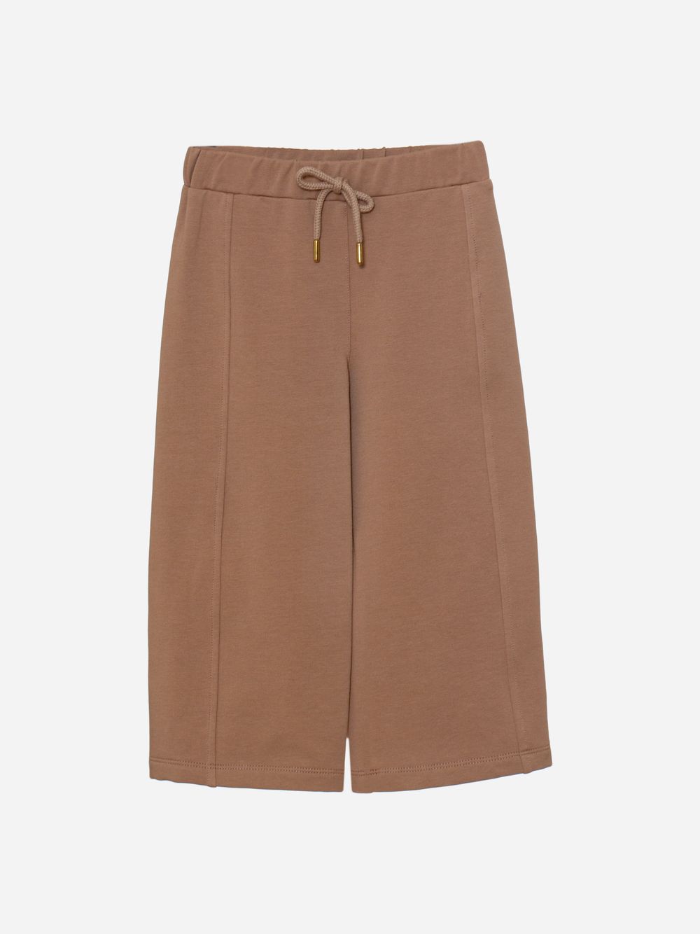 Camel wide leg joggers