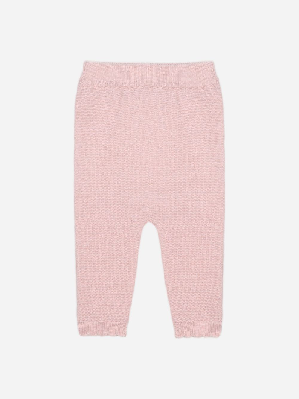 Pink knit pants with back detail