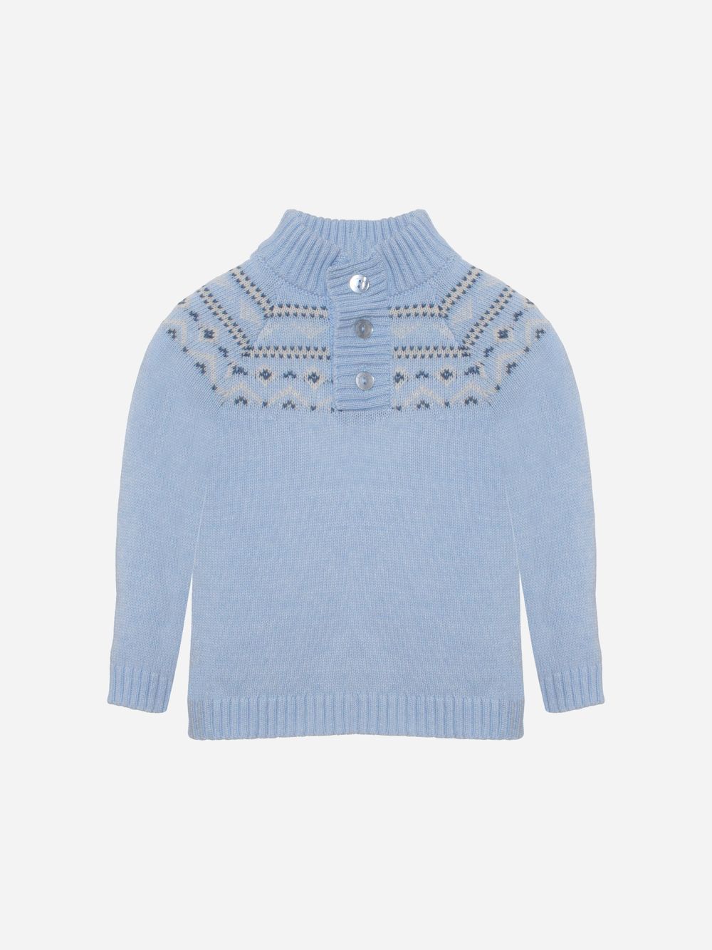 Blue fair isle sweater