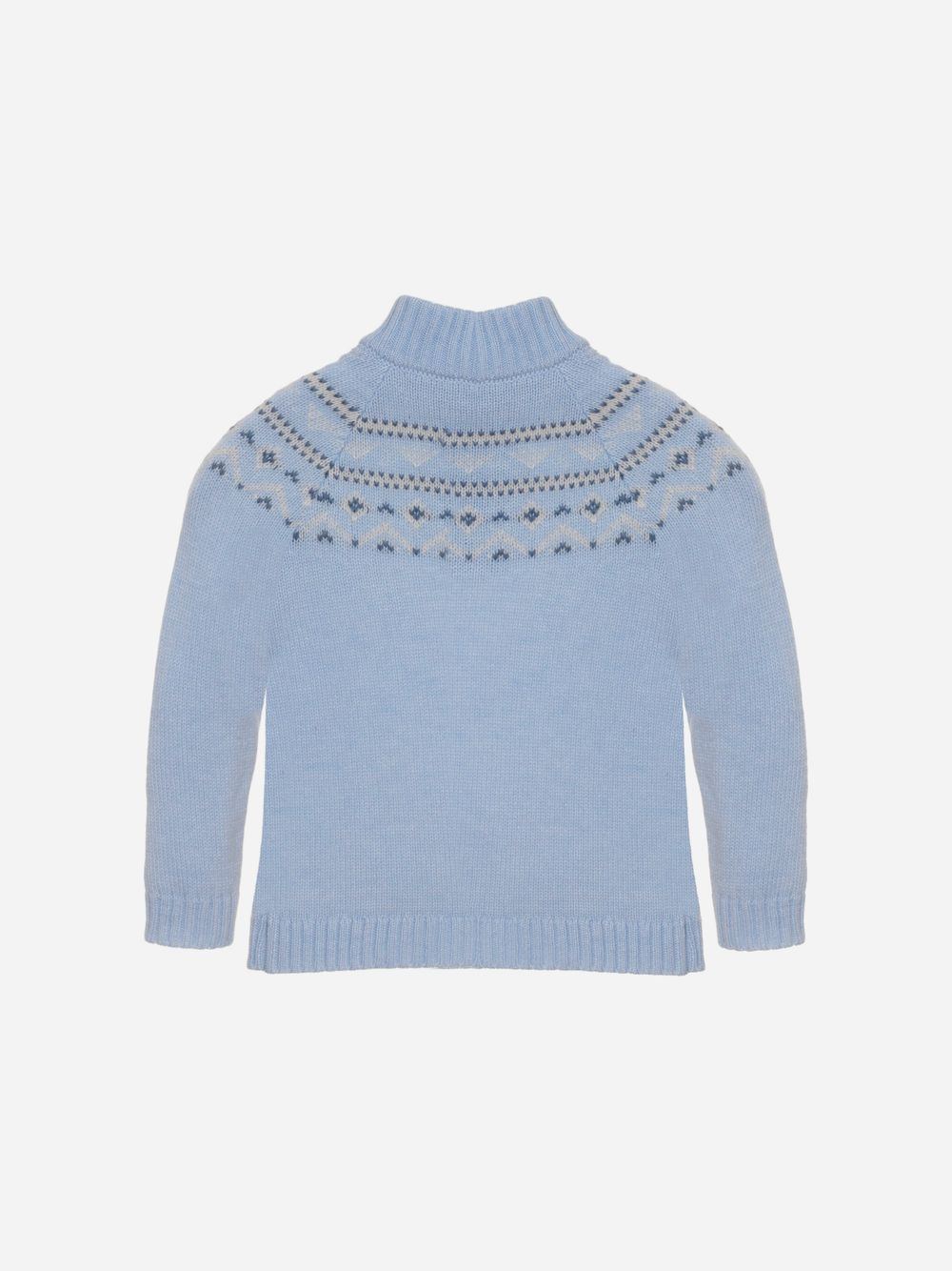 Blue fair isle sweater
