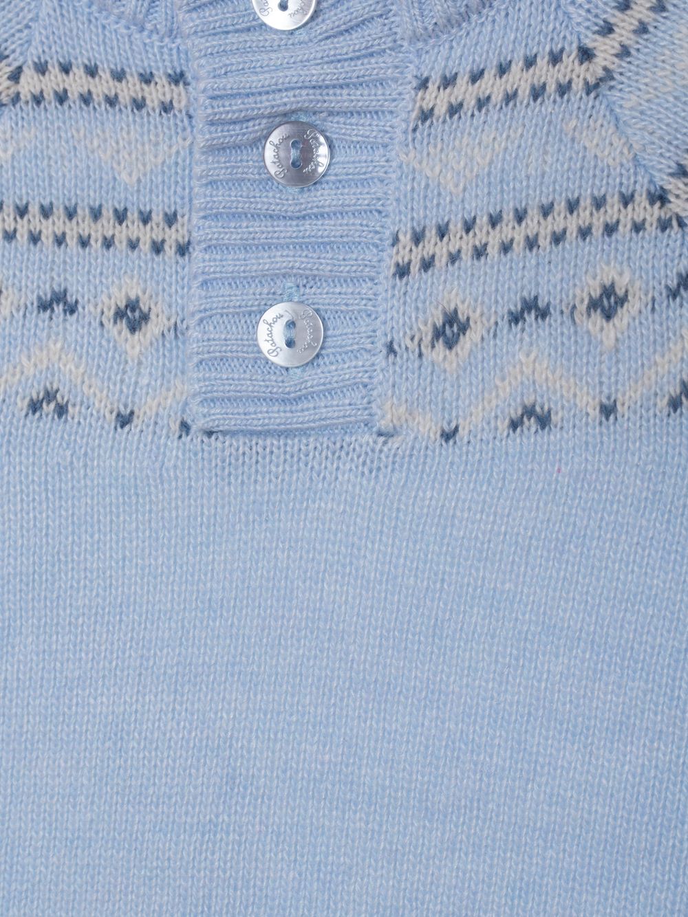 Blue fair isle sweater