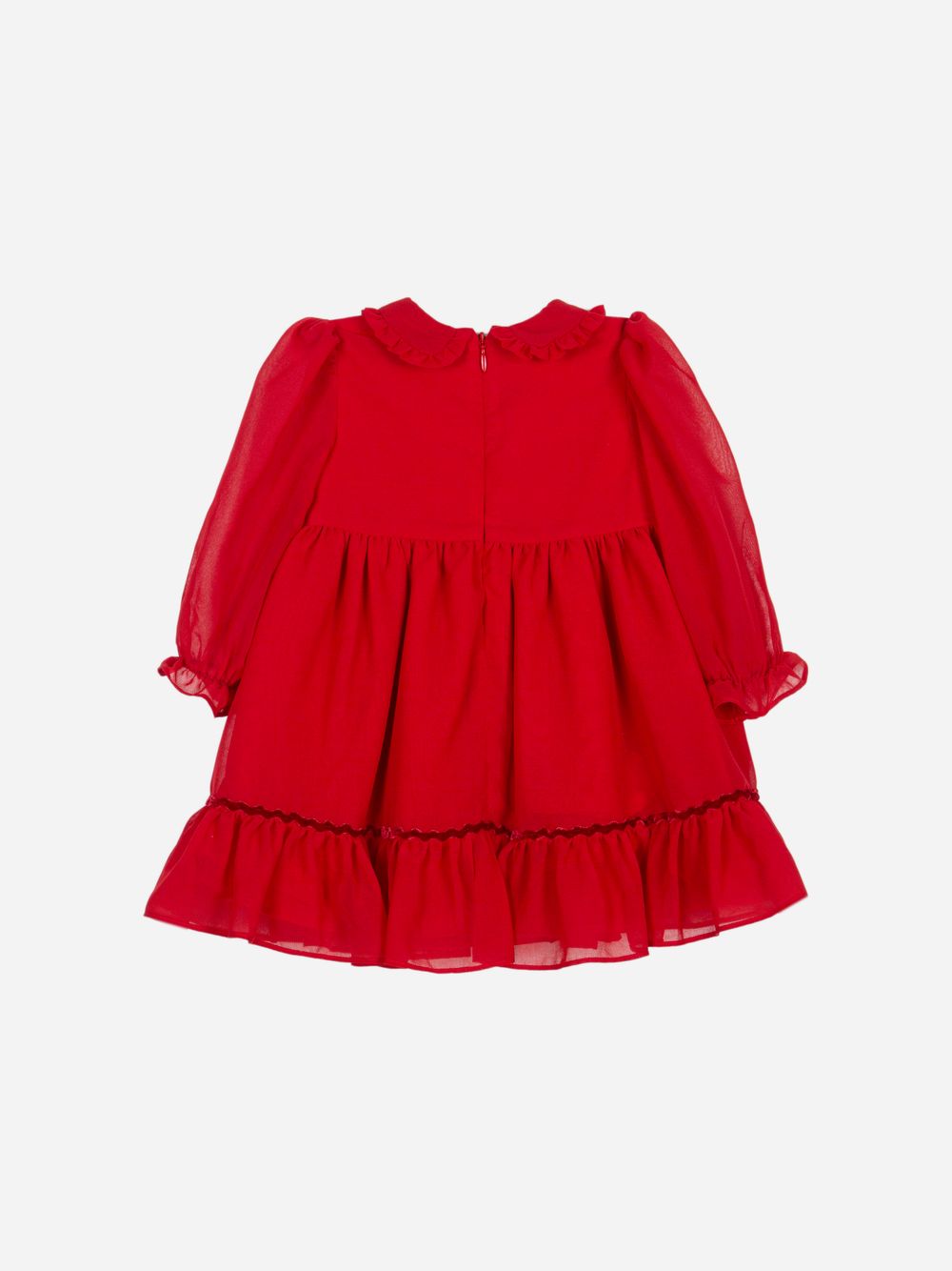 Long sleeve chiffon dress