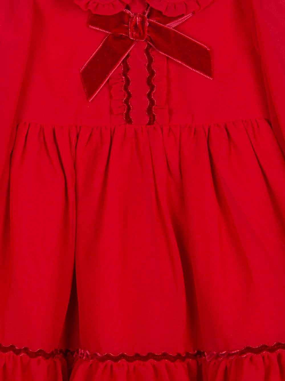 Long sleeve chiffon dress