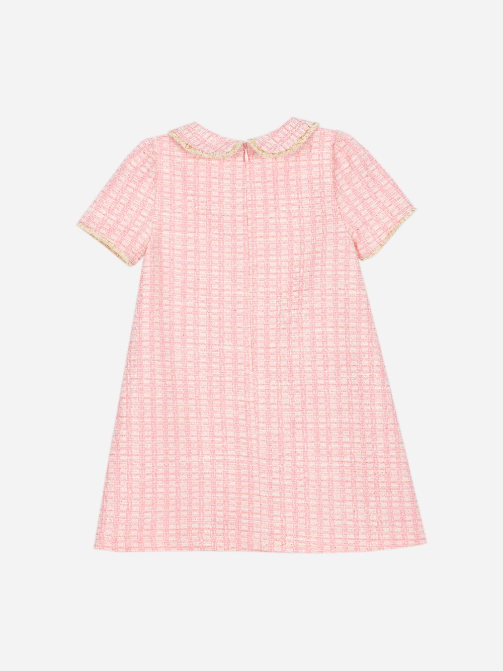 Pink tweed dress