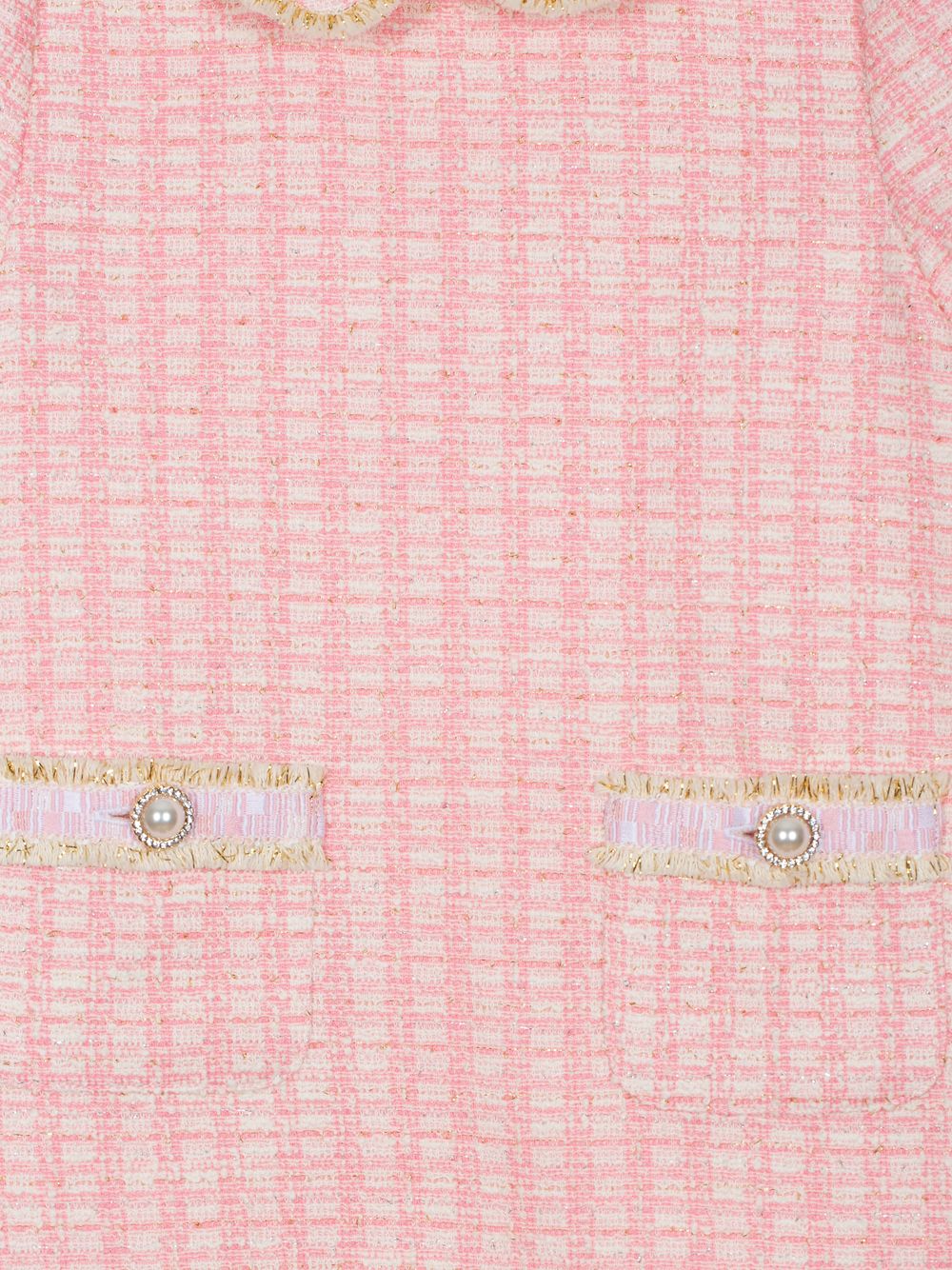 Pink tweed dress