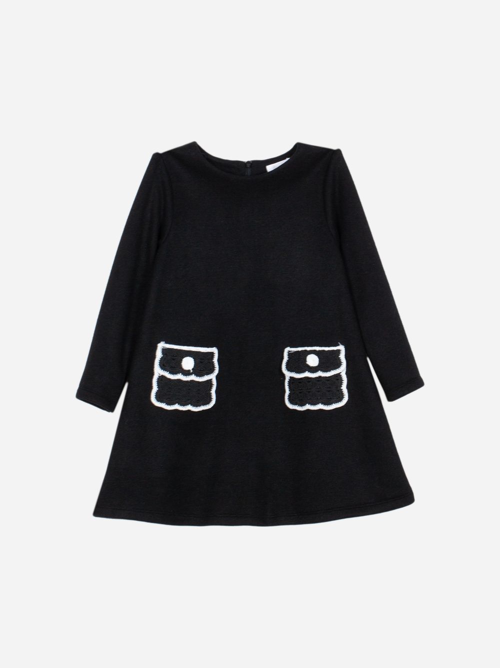 Black knit dress