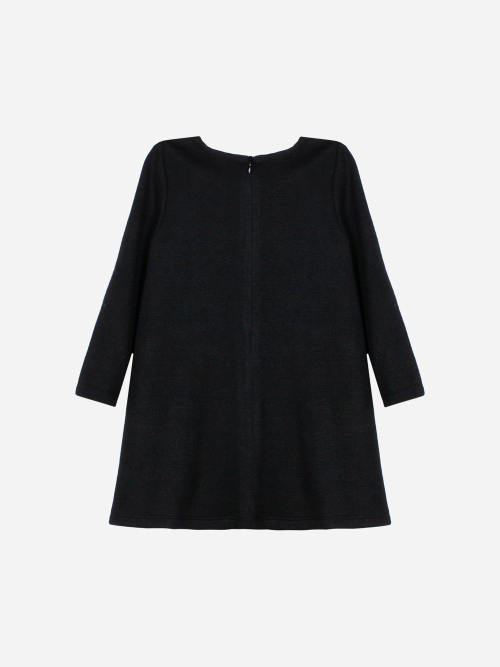 Black knit dress