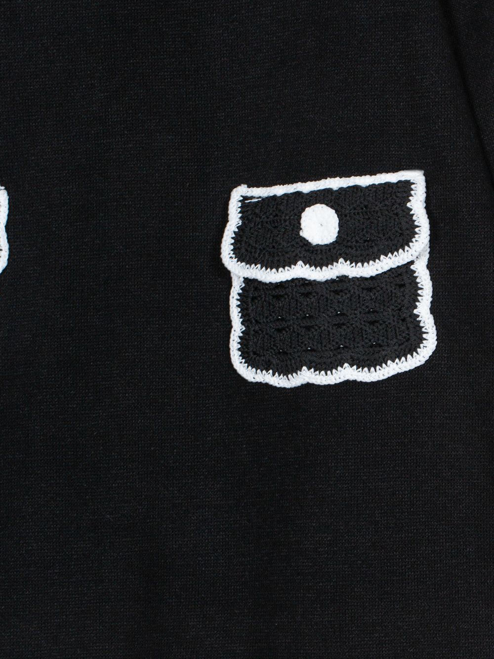 Black knit dress
