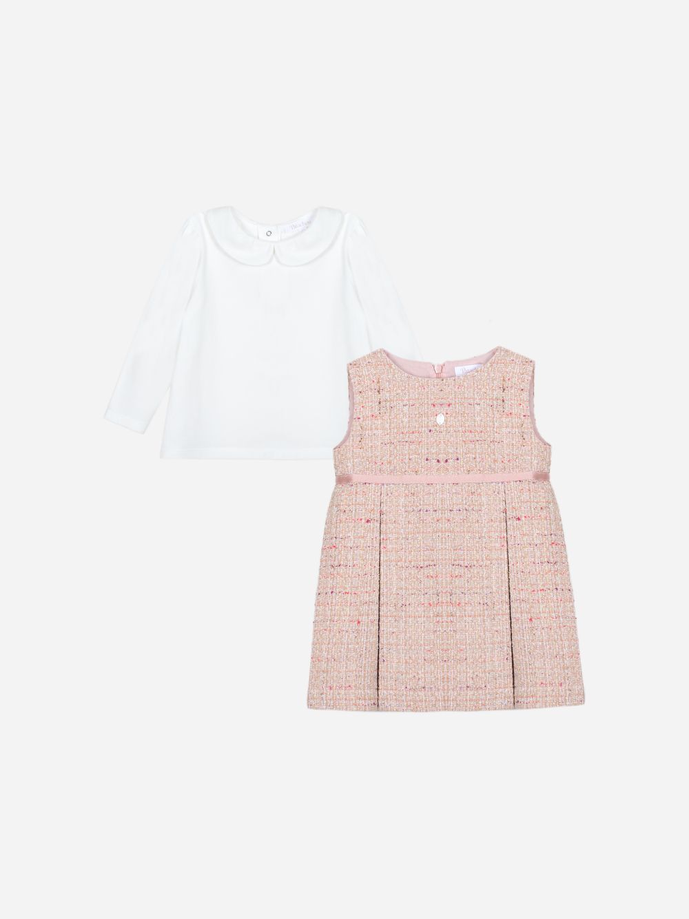 Tweed and jersey set