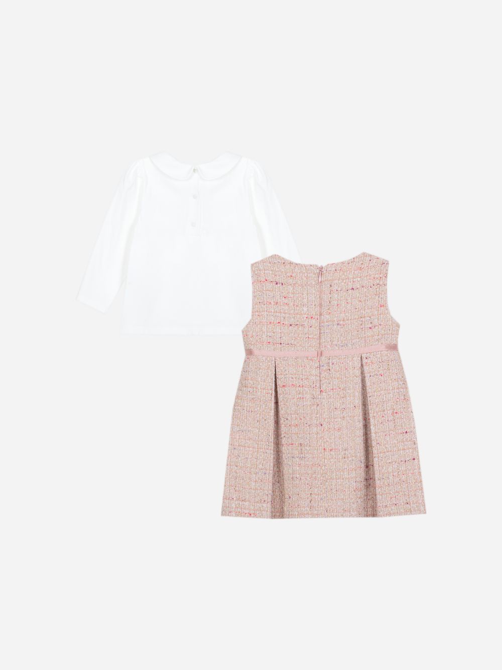 Tweed and jersey set