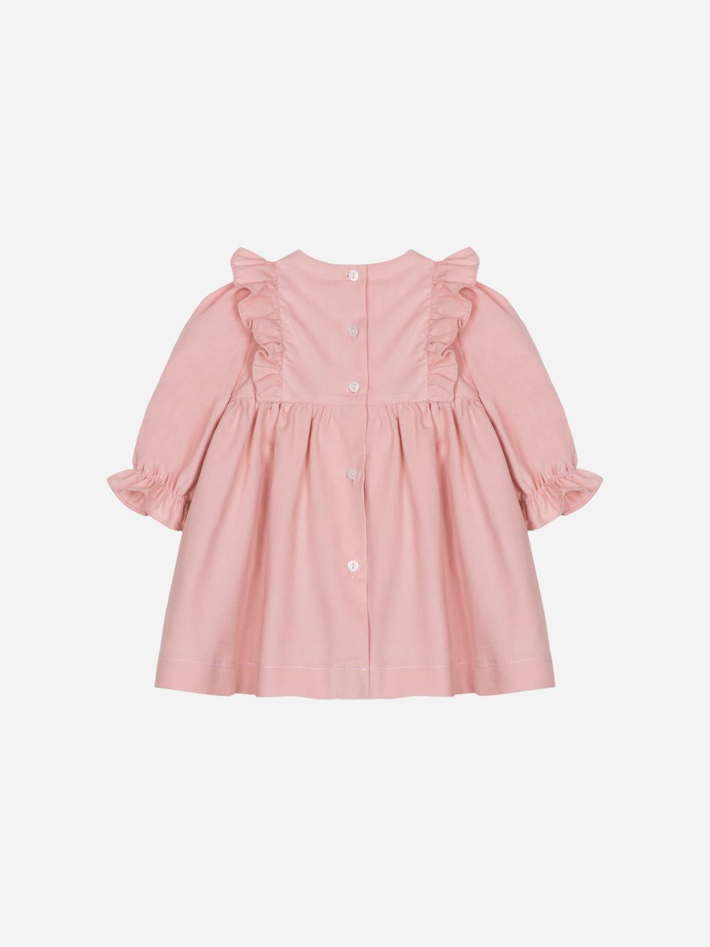 Dusty pink micro-corduroy dress