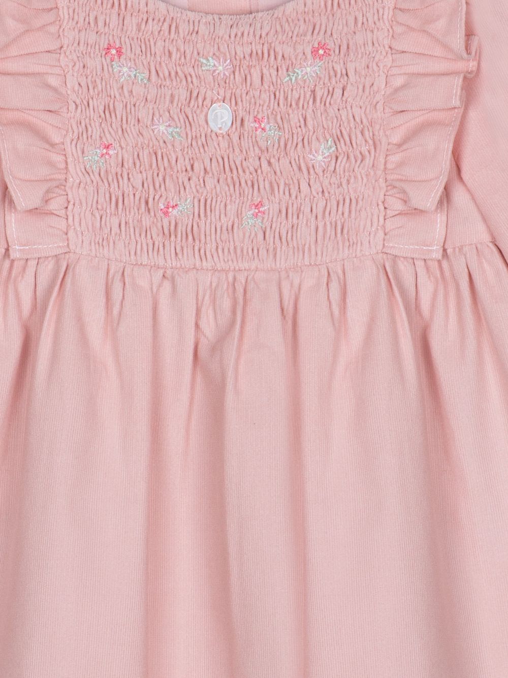 Dusty pink micro-corduroy dress