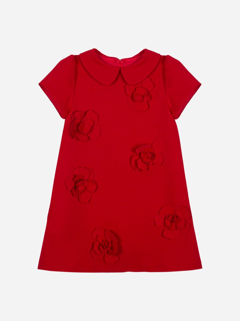 Red dress with flowers
