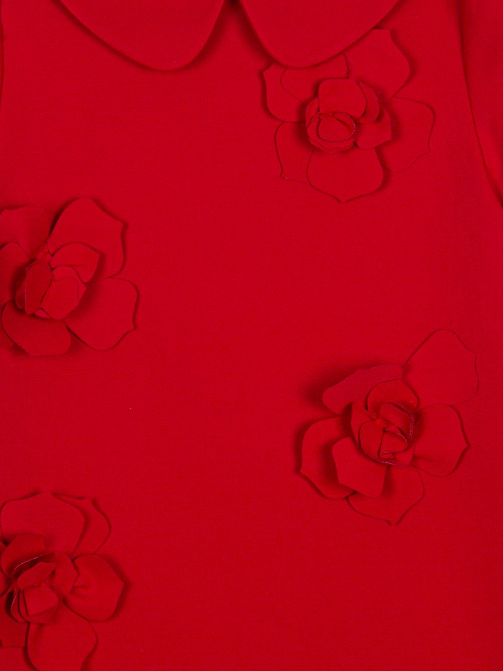 Red dress with flowers