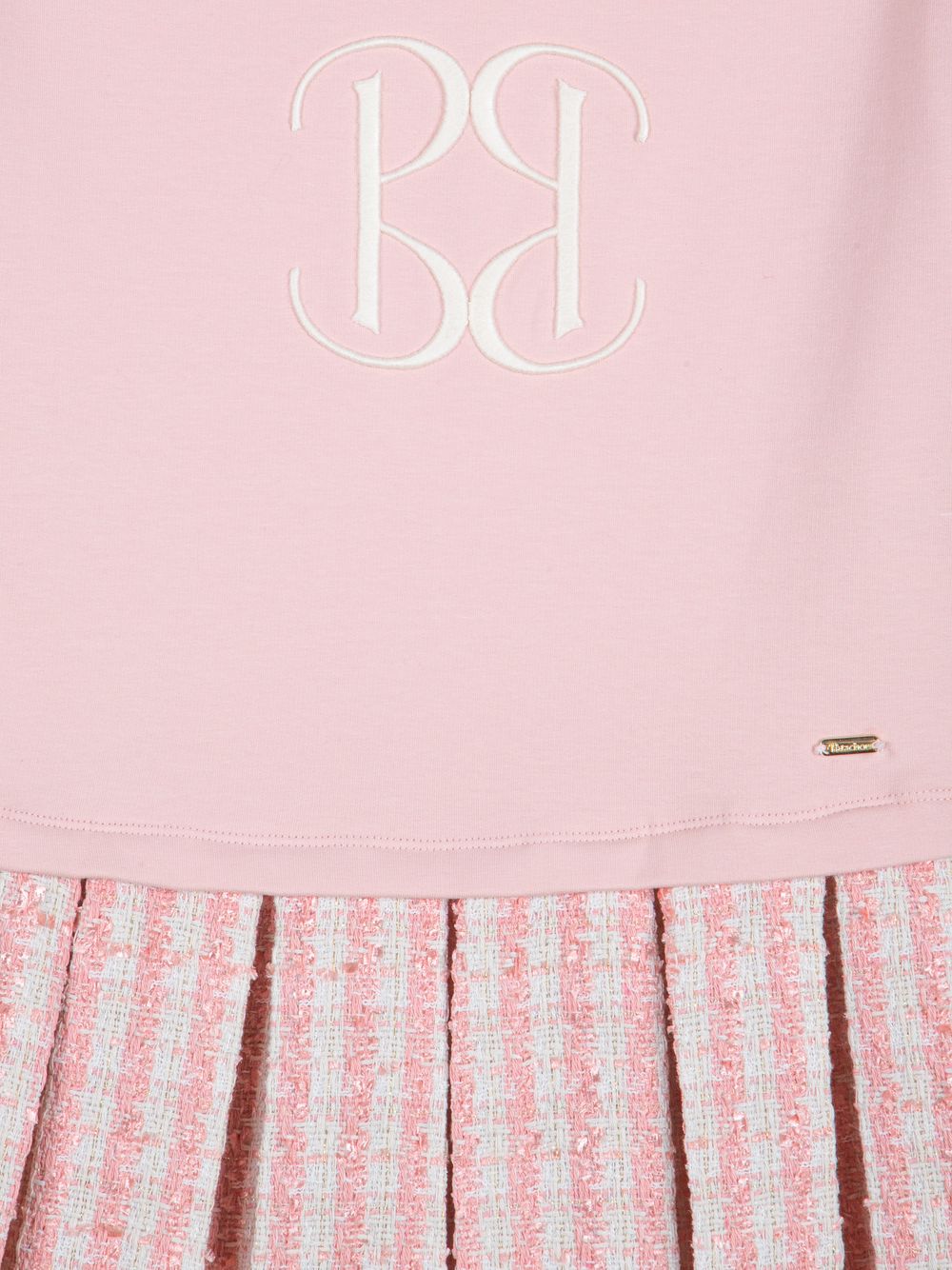 Pale pink Patachou logo dress