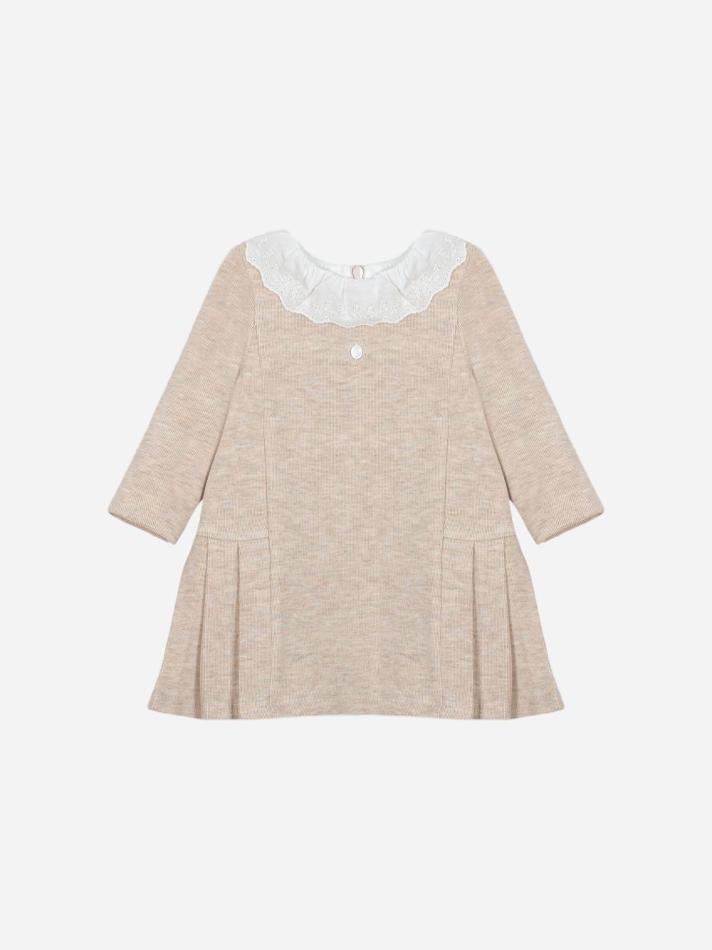 Beige melange interlock dress