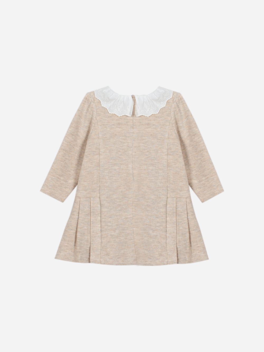 Beige melange interlock dress