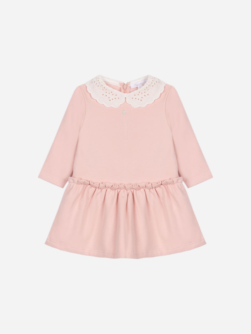 Pale pink melange interlock dress