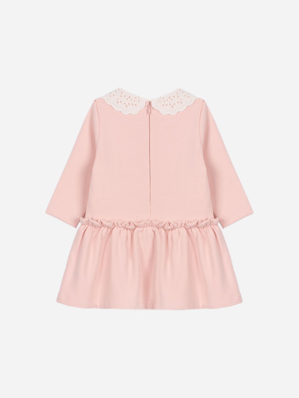 Pale pink melange interlock dress