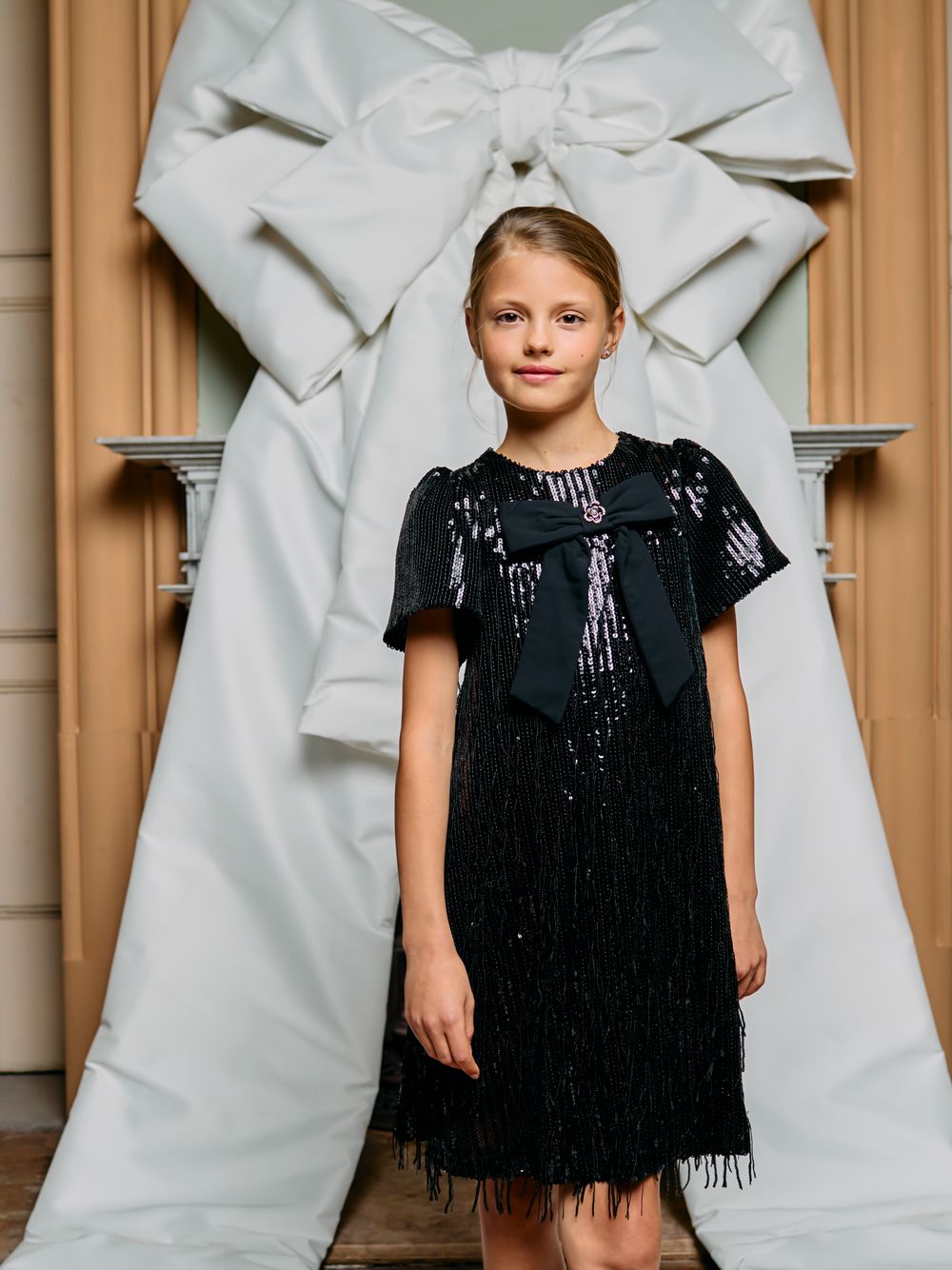 Black sequins dress