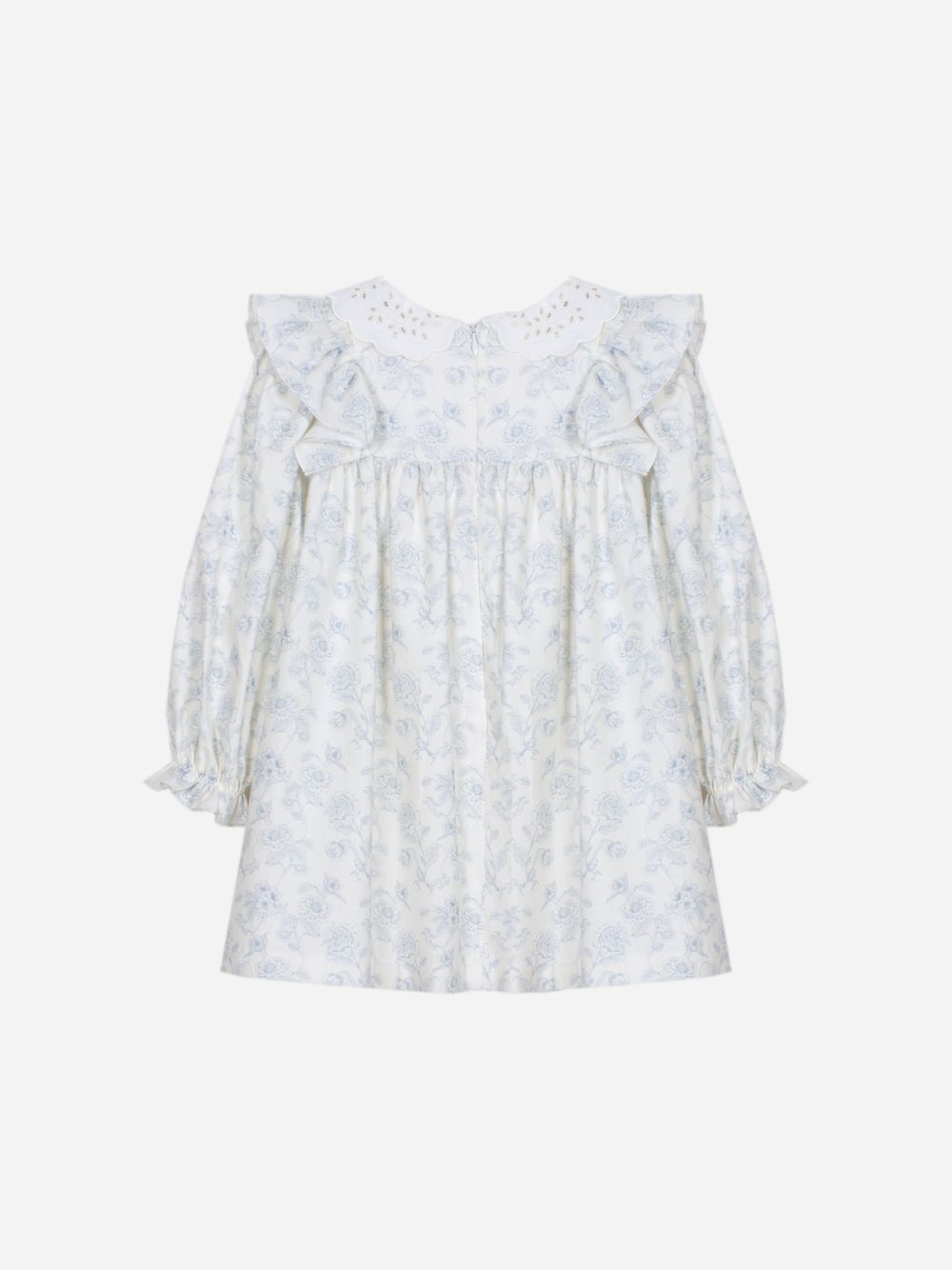 Blue floral printed dress
