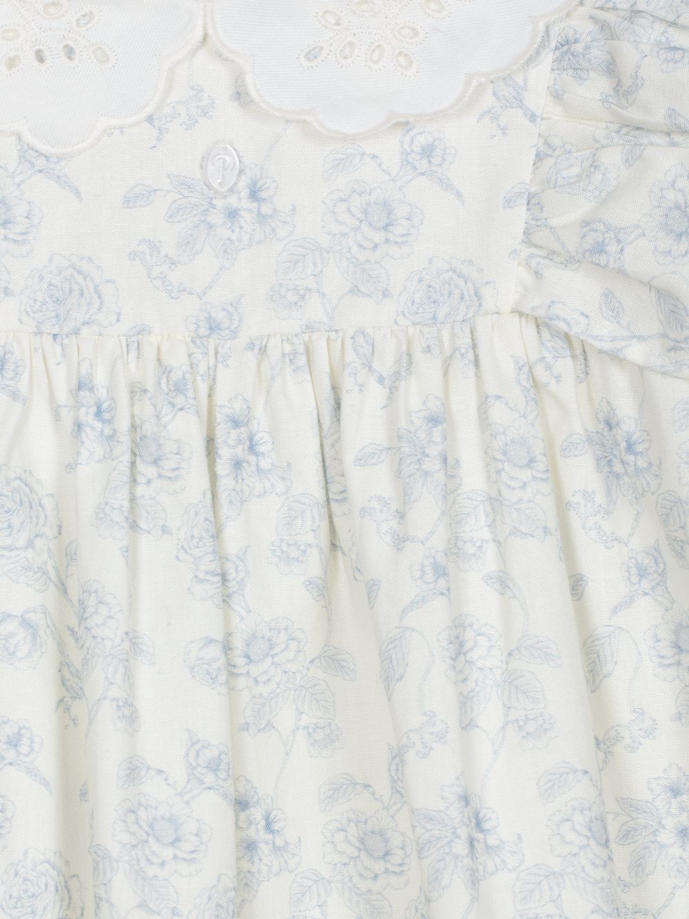 Blue floral printed dress