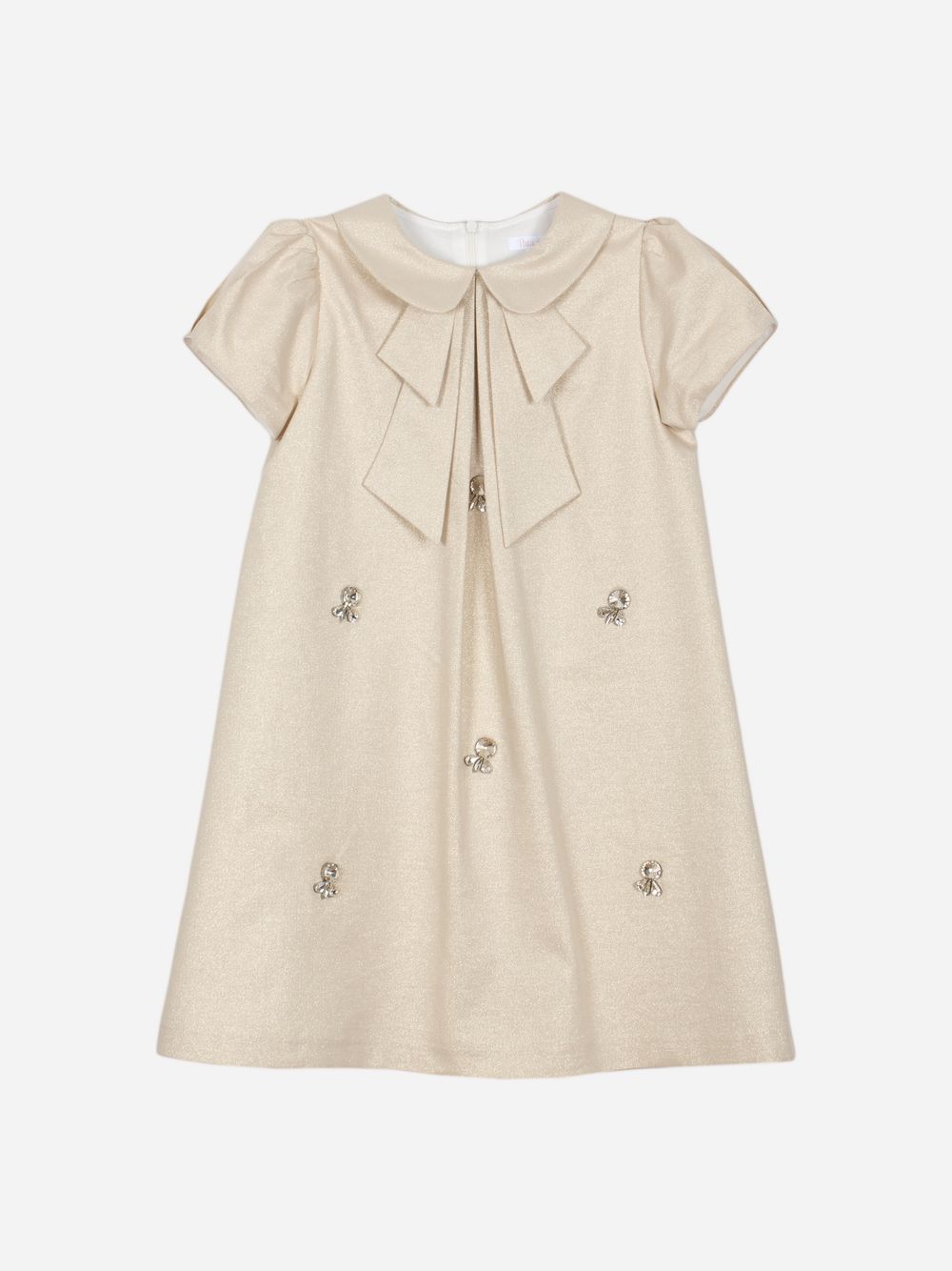 Gold and champagne lurex dress