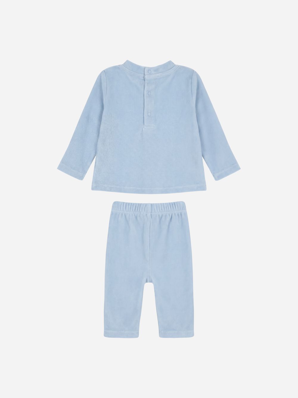 Light Blue velour bear set