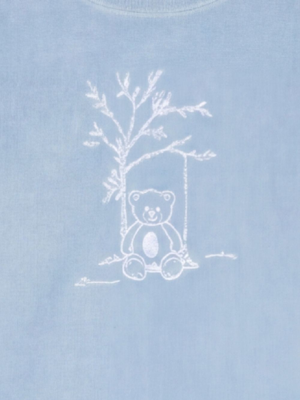 Light Blue velour bear set
