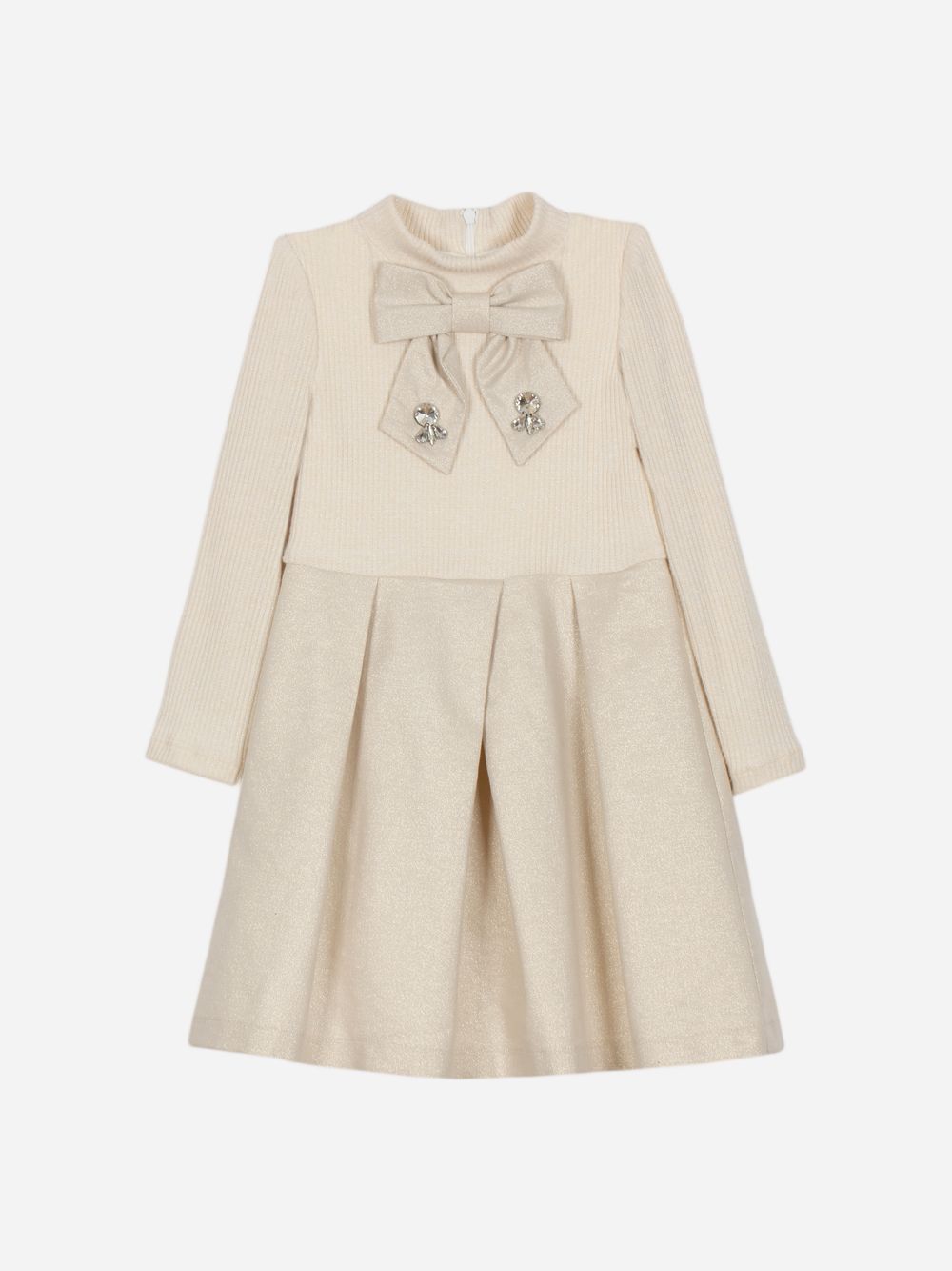 Gold and champagne lurex dress