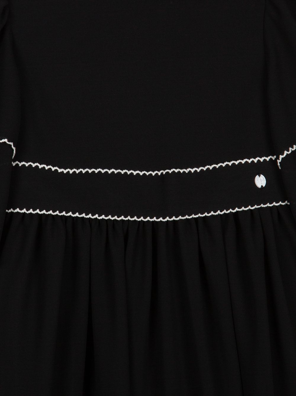 Black chiffon dress