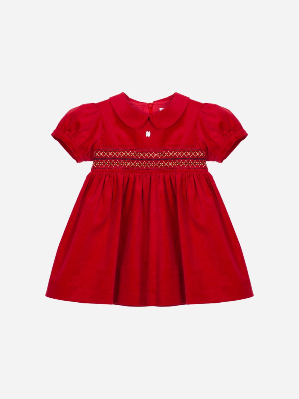 Red velvet dress