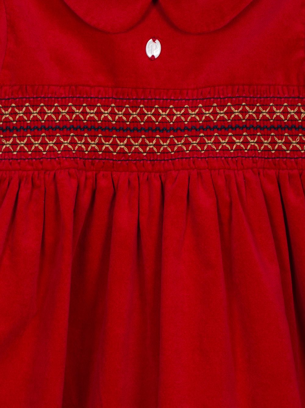 Red velvet dress
