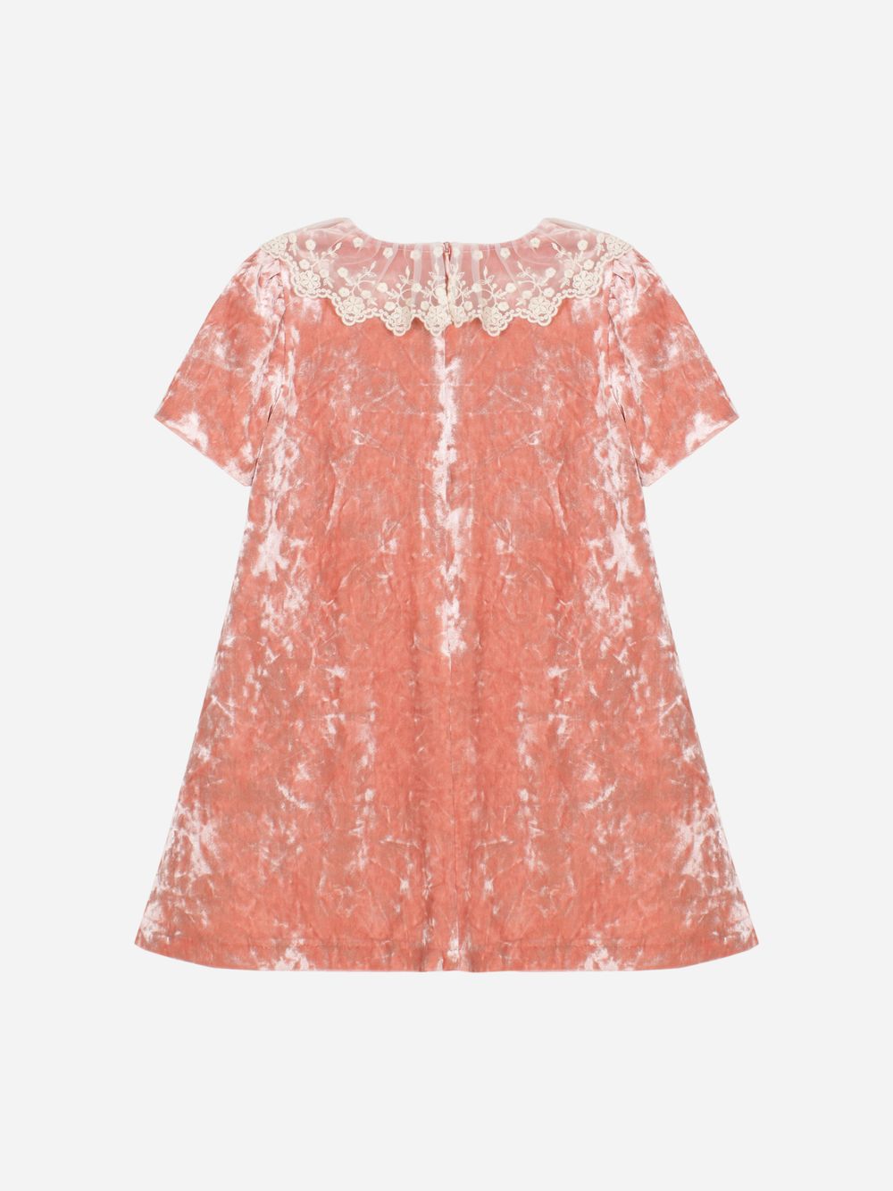 Blossom pink velvet dress