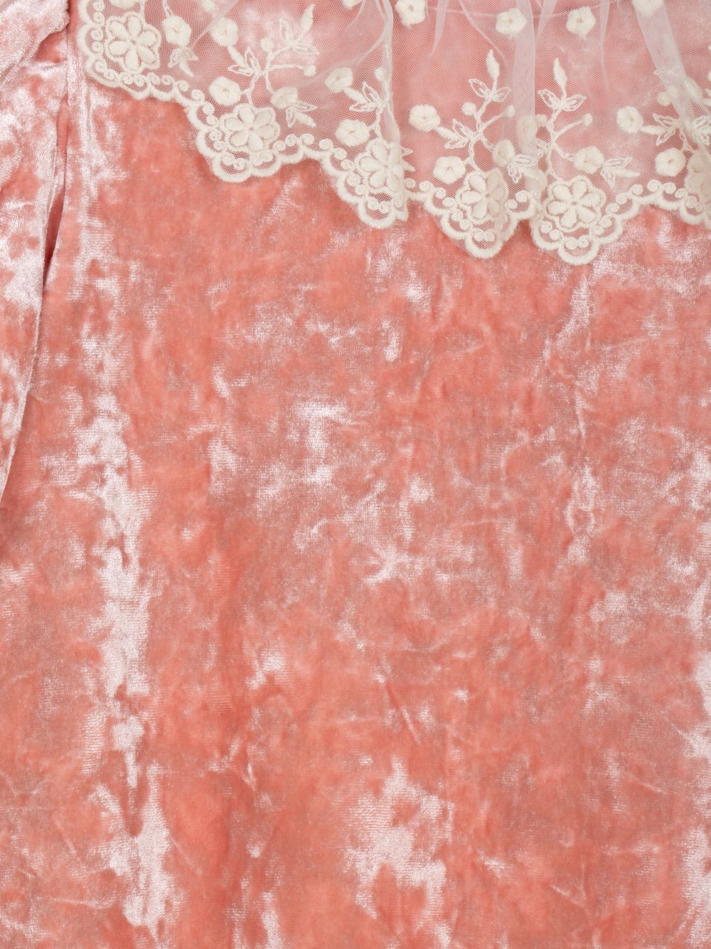 Blossom pink velvet dress