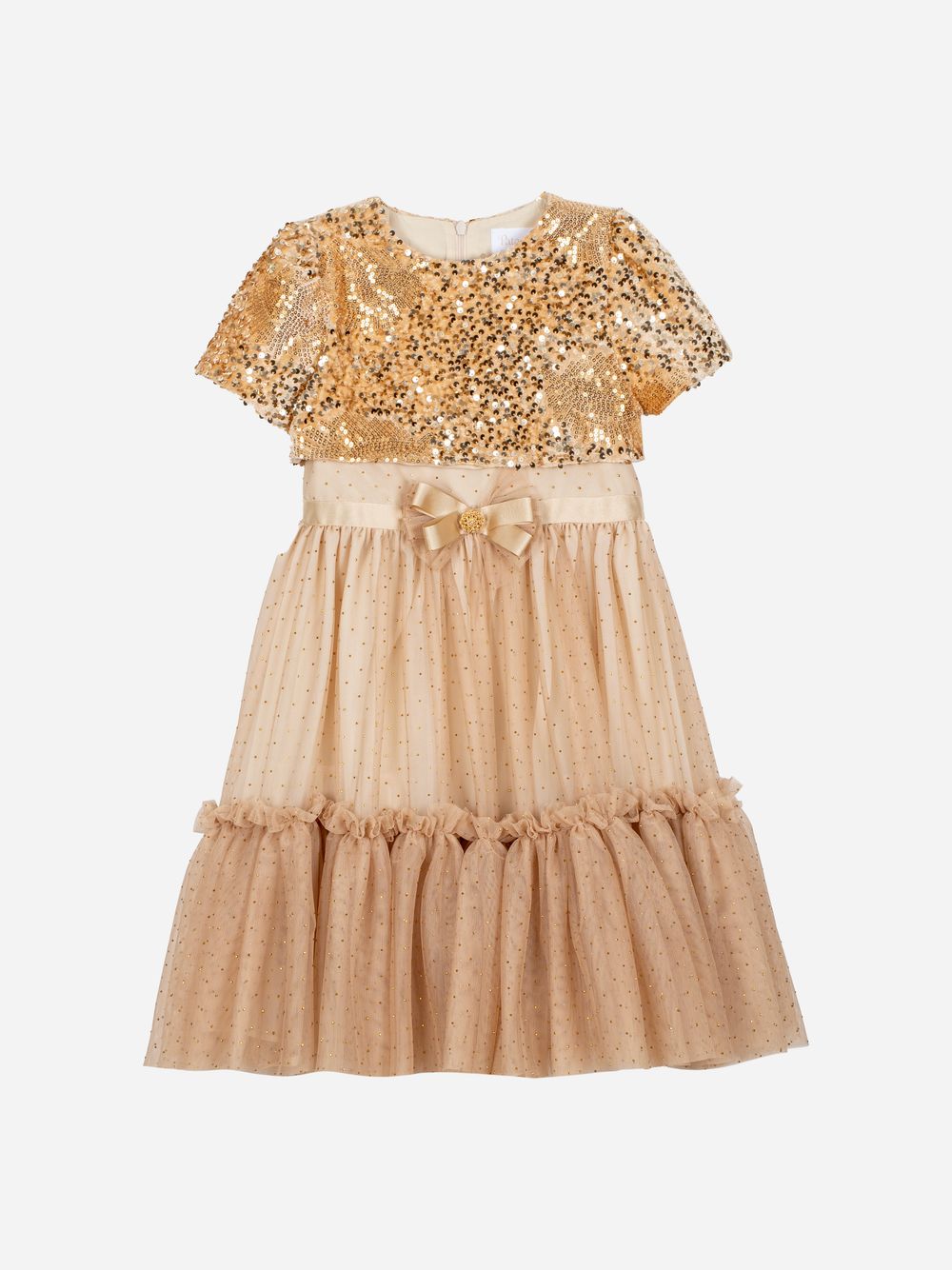 Gold haute couture dress