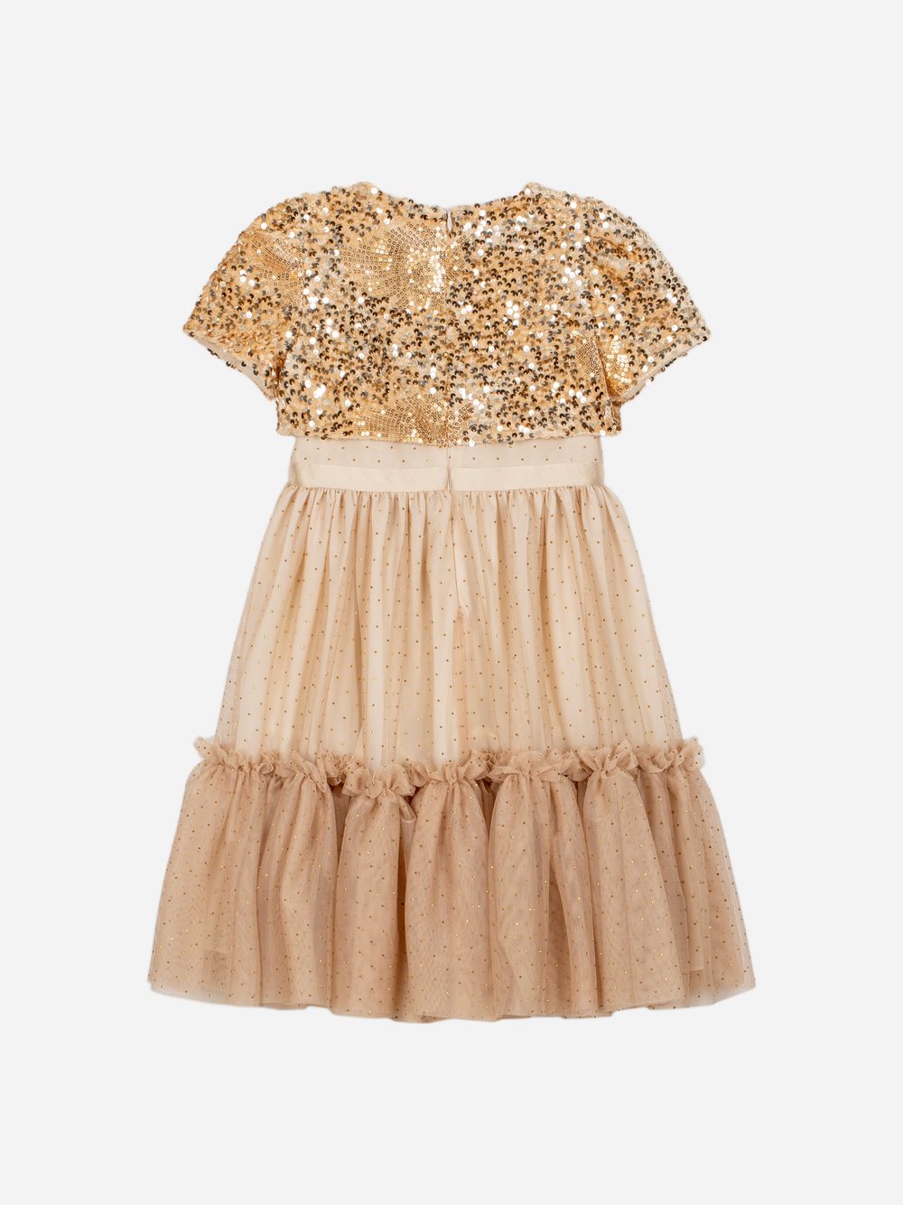 Gold haute couture dress