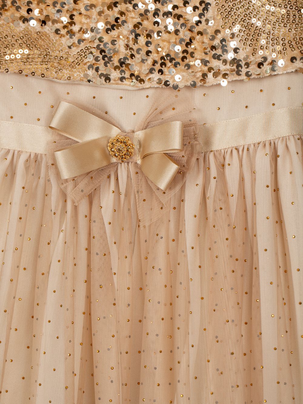 Gold haute couture dress