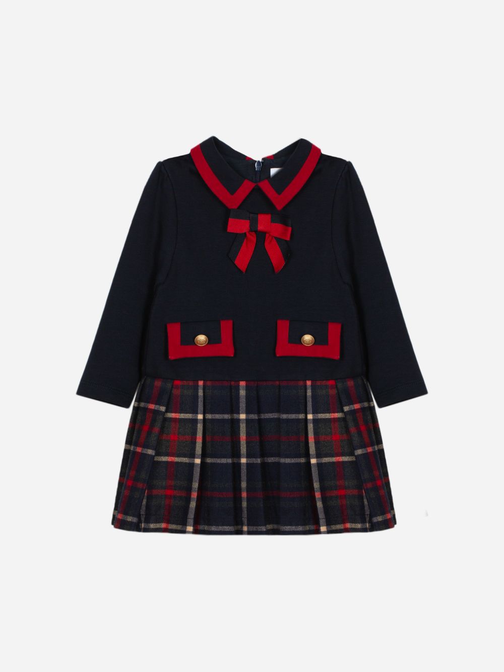 Tartan and interlock dress