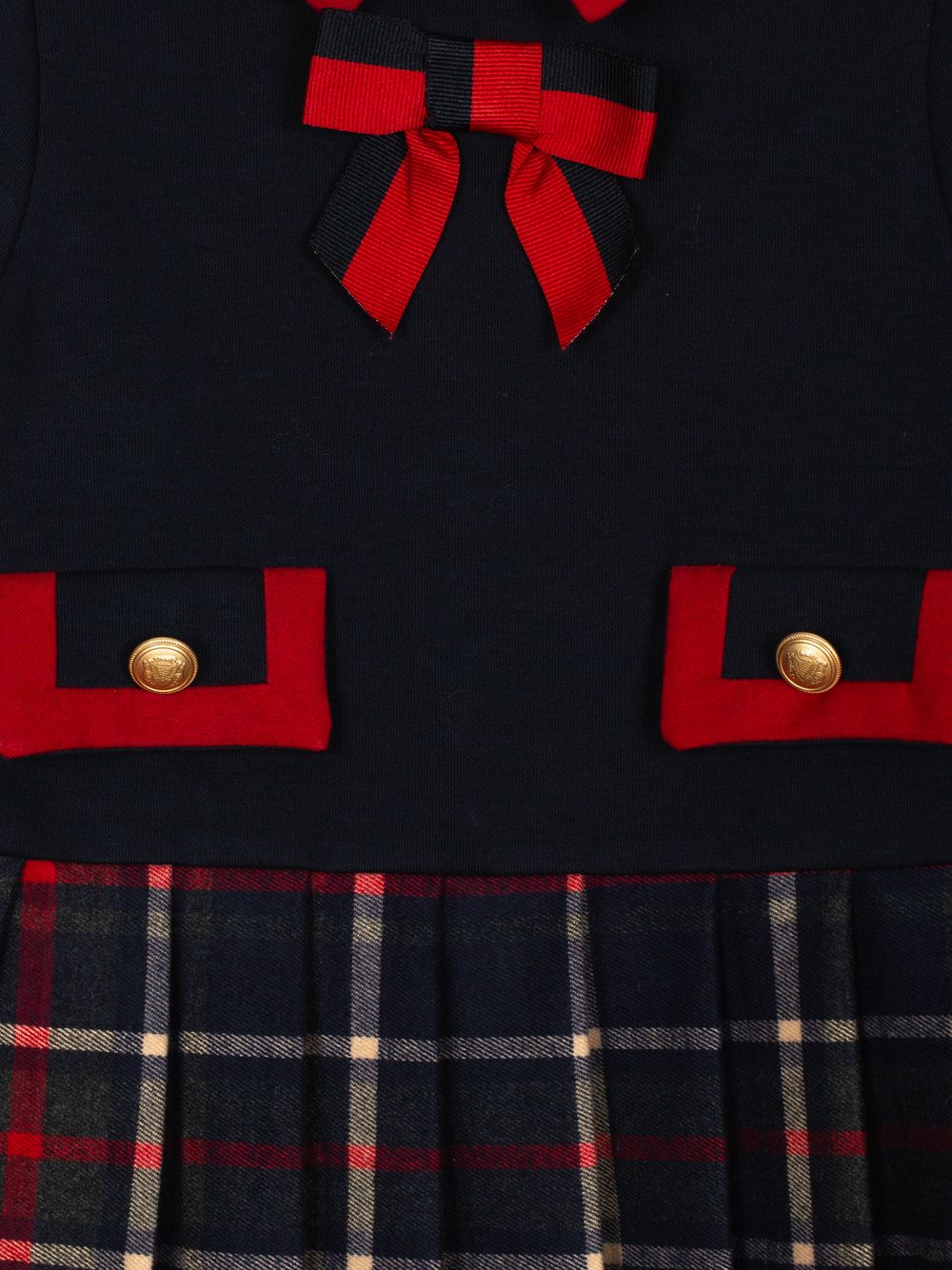 Tartan and interlock dress