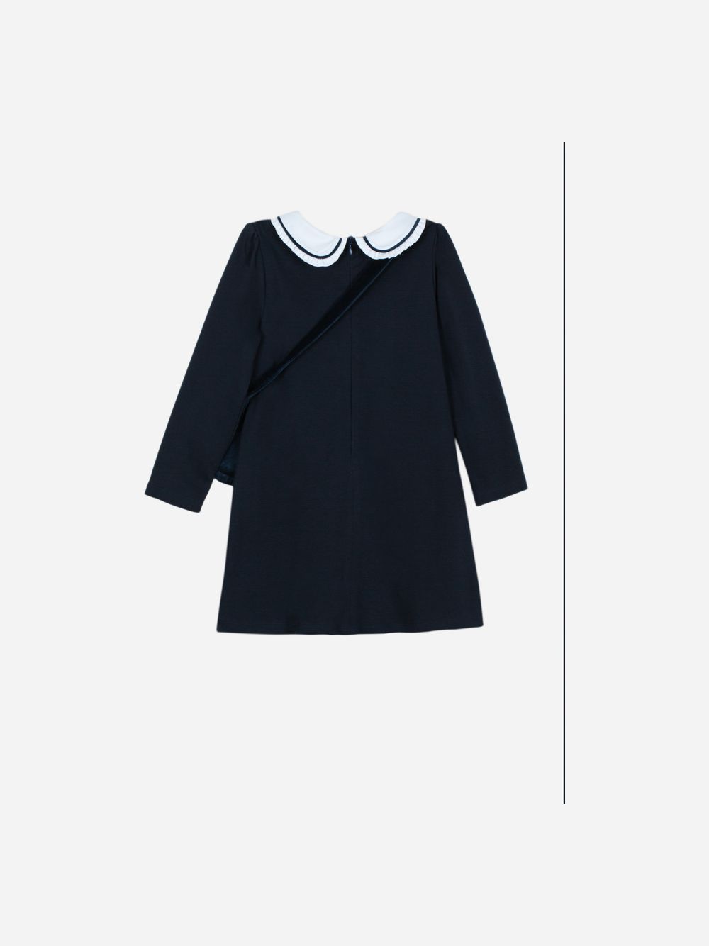 Navy Blue dress with bag