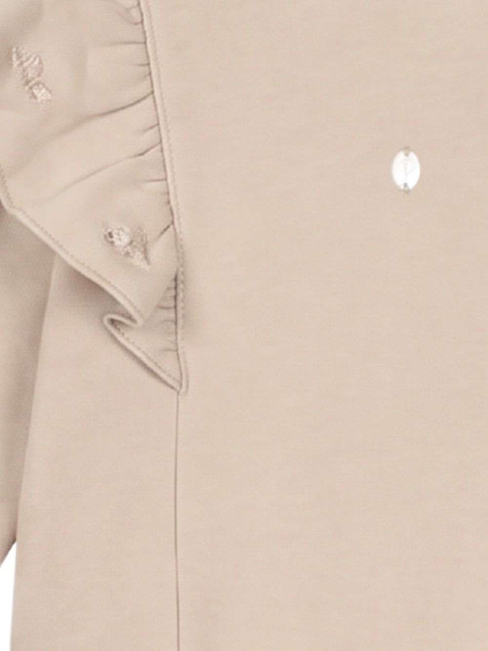 Beige cotton fleece set