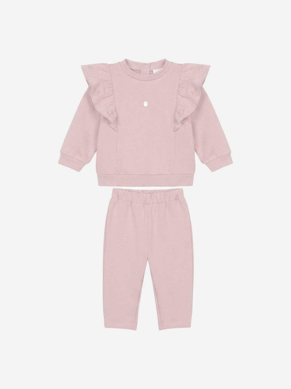 Pale pink cotton fleece set