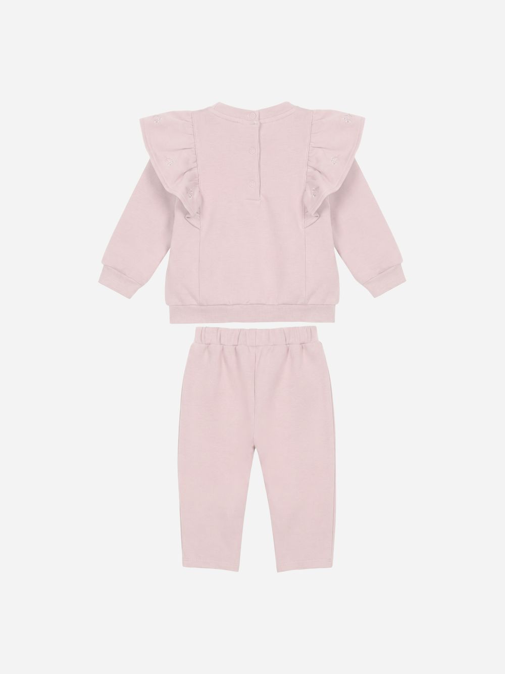 Pale pink cotton fleece set