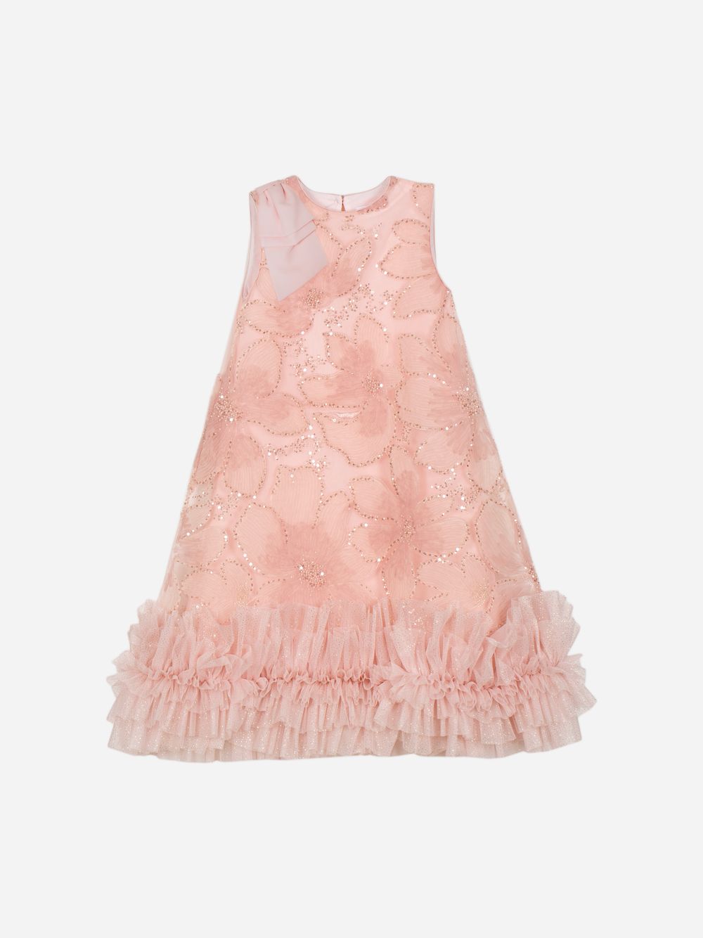 Pink rose haute couture dress