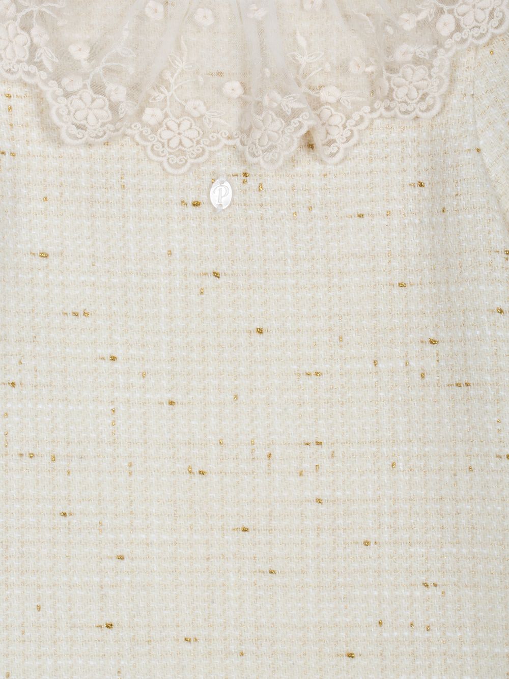 Ecru tweed dress