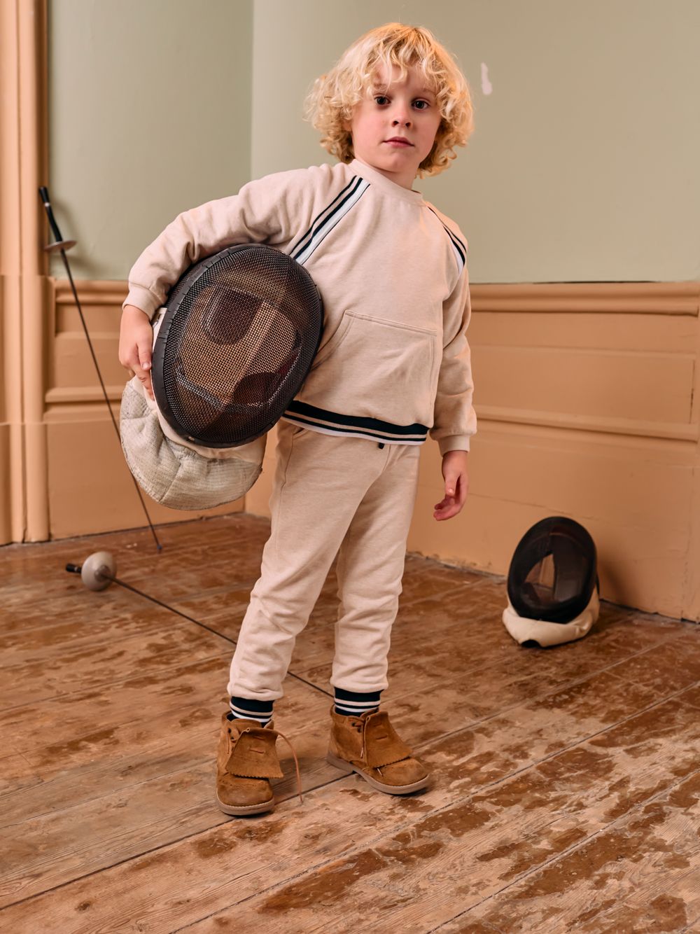 Beige tracksuit