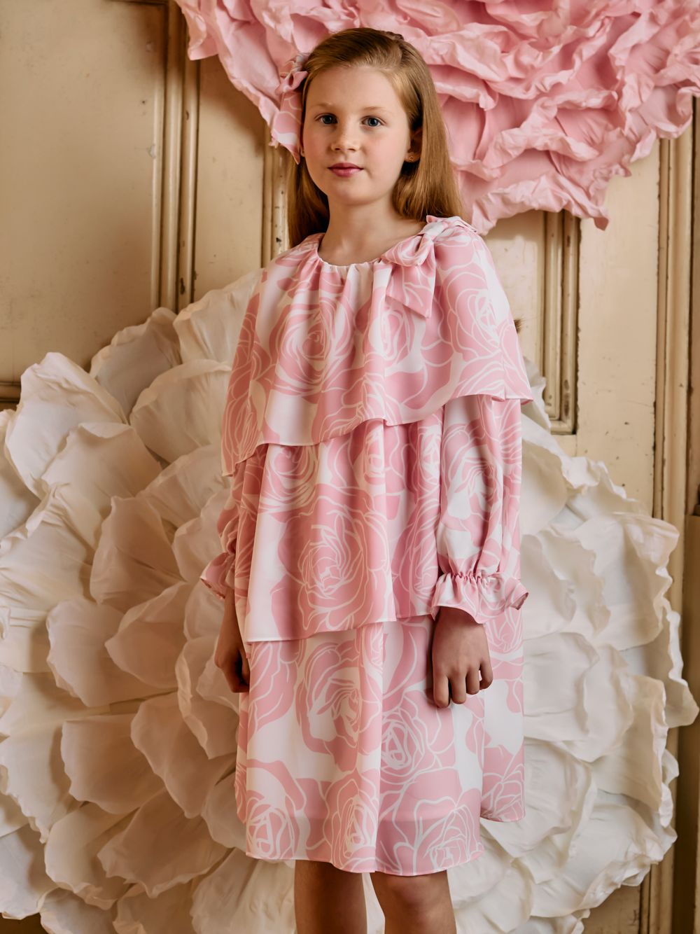 Printed chiffon dress