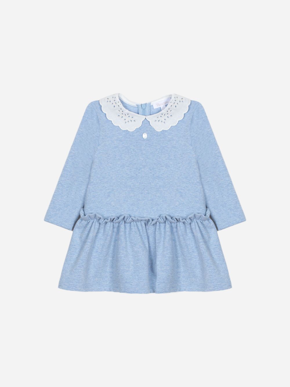 Blue cotton fleece dress