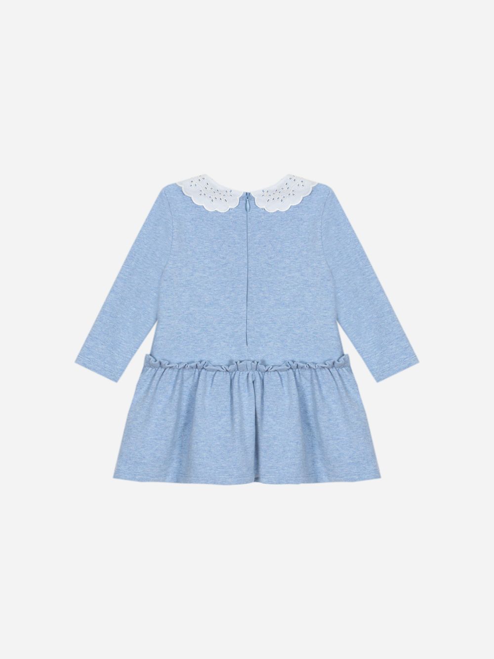 Blue cotton fleece dress